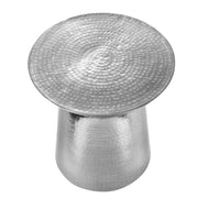 Drum Accent Side Table, Hammered Texture - R&R Furniture Gallery (Fountain Valley, CA)