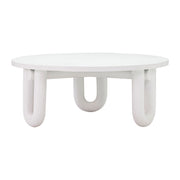 Tildy - Concrete Coffee Table - White - R&R Furniture Gallery (Fountain Valley, CA)