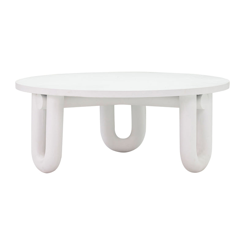 Tildy - Concrete Coffee Table - White - R&R Furniture Gallery (Fountain Valley, CA)