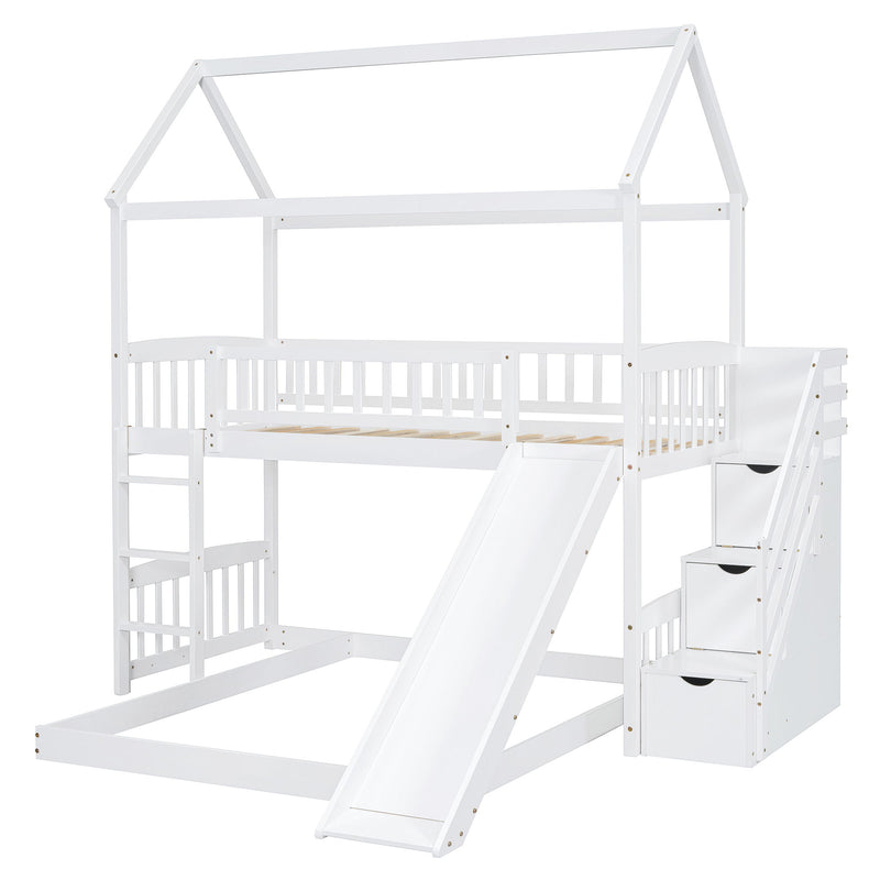 House Bunk Bed With Slide - R&R Furniture Gallery (Fountain Valley, CA)