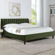 Aspen - Vertical Tufted Modern Headboard Platform Bed Set - R&R Furniture Gallery (Fountain Valley, CA)