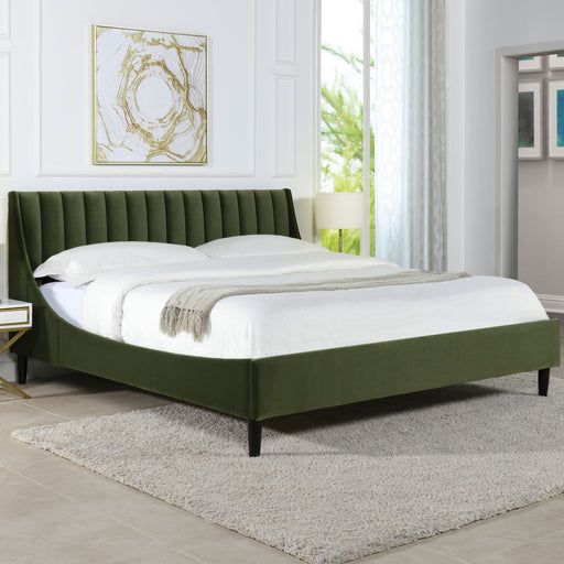 Aspen - Vertical Tufted Modern Headboard Platform Bed Set - R&R Furniture Gallery (Fountain Valley, CA)