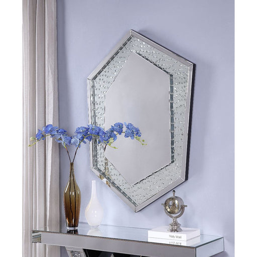 Nysa - Accent Mirror - Mirrored & Faux Crystals - R&R Furniture Gallery (Fountain Valley, CA)