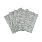 Set of four TOV Furniture Crissy cotton canvas printed napkins with inked design, featuring a stylish and functional table accessory.