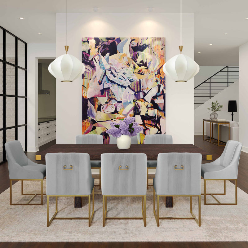 Lisa - Velvet Dining Chair - R&R Furniture Gallery (Fountain Valley, CA)