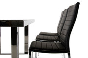 Courtland Modern Stainless Steel Dining Table — view 2