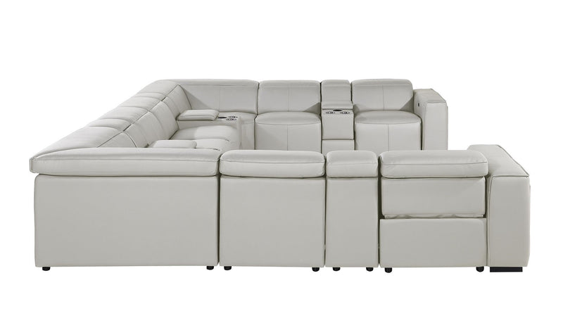 1224 - 12-Piece U-Shaped Sectional Sofa In With 4 Power Recliners & Power Headrests