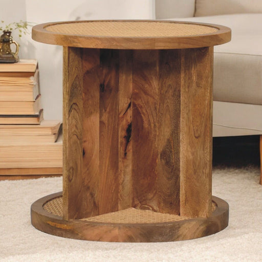 Close Knit Corner End Table - Oak - R&R Furniture Gallery (Fountain Valley, CA)