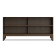 Harper - 4 Shelf Low Bookcase - Walnut Brown - R&R Furniture Gallery (Fountain Valley, CA)