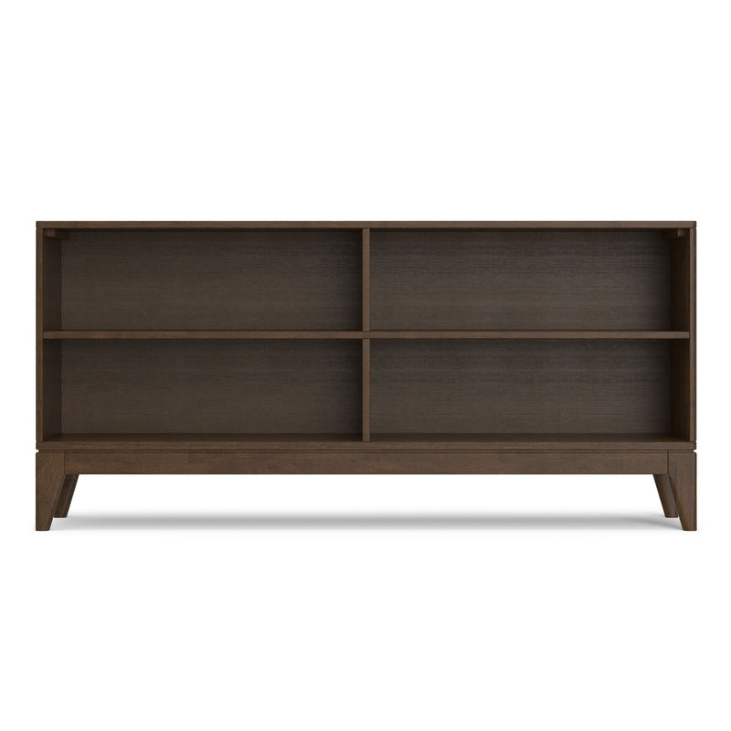 Harper - 4 Shelf Low Bookcase - Walnut Brown - R&R Furniture Gallery (Fountain Valley, CA)
