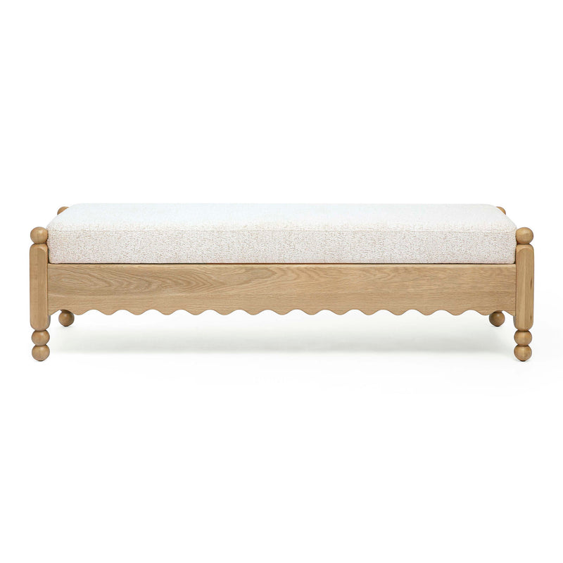 Thelma - Performance Basketweave Bench - Cream - R&R Furniture Gallery (Fountain Valley, CA)