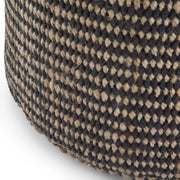 Larissa - Handcrafted Round Braided Pouf - R&R Furniture Gallery (Fountain Valley, CA)
