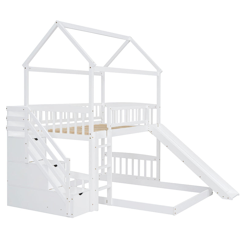 House Bunk Bed With Slide - R&R Furniture Gallery (Fountain Valley, CA)