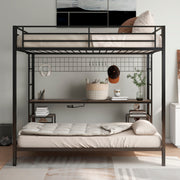 Ethan - Bunk Bed With Desk, Charging Station, Storage Shelves - R&R Furniture Gallery (Fountain Valley, CA)