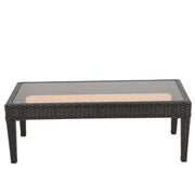 Antibes - 4 Pieces Wicker Chat Set - Brown / Beige - R&R Furniture Gallery (Fountain Valley, CA)