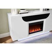 Alessia - Electric Fireplace With Multi Color LED And Flame Settings - R&R Furniture Gallery (Fountain Valley, CA)