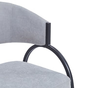 Contemporary Upholstered Dining Chairs With Metal Legs (Set of 2) - R&R Furniture Gallery (Fountain Valley, CA)