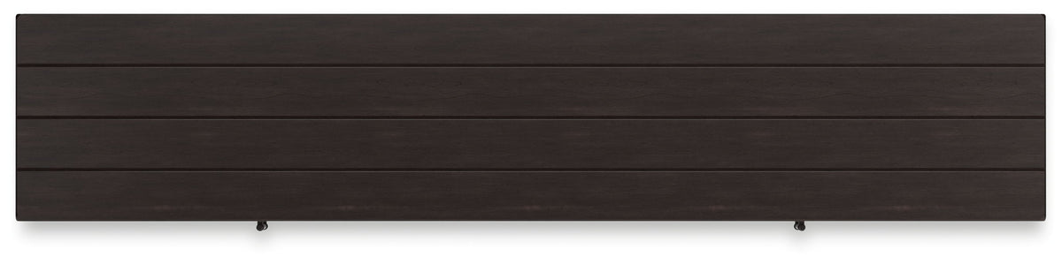 Darborn - 88" TV Stand With Electric Infrared Fireplace Insert - Gray / Brown - R&R Furniture Gallery (Fountain Valley, CA)