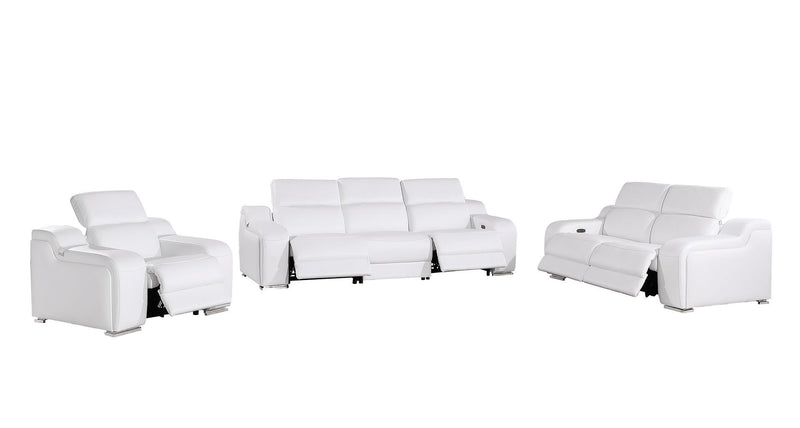 1116 - 6-Piece Modular Power Reclining Sofa, Loveseat & Chair Set In With 5 Power Recliners & Power Headrests