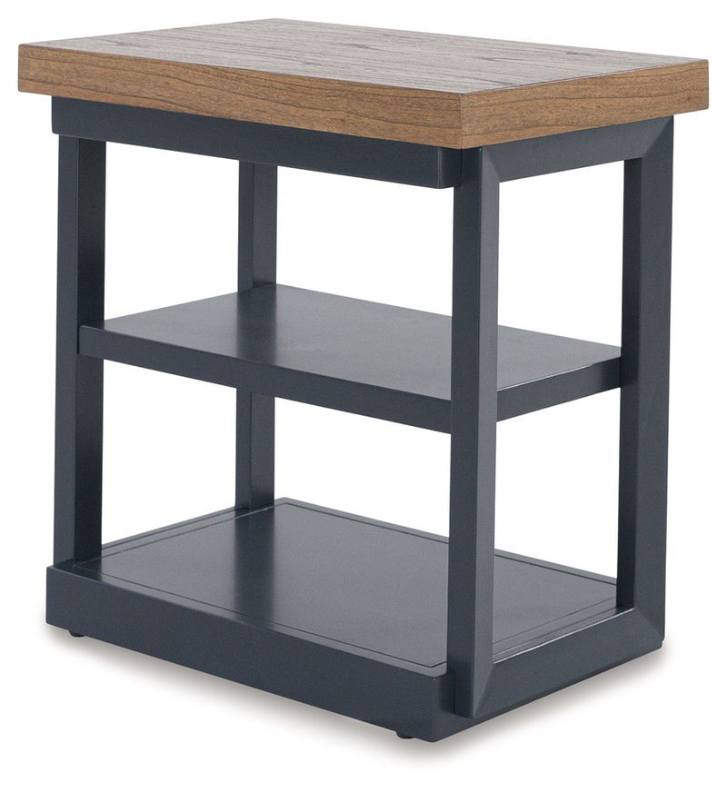 Landocken - Occasional Table Set (Set of 3) - Brown / Blue - R&R Furniture Gallery (Fountain Valley, CA)