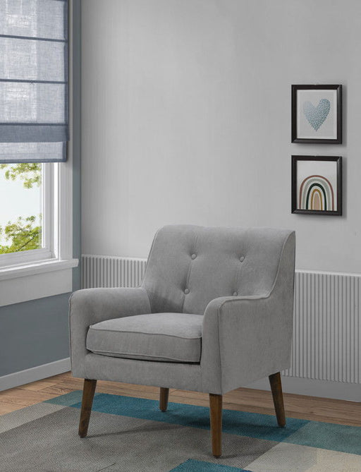 Ryder - Mid Century Modern Woven Fabric Tufted Armchair - R&R Furniture Gallery (Fountain Valley, CA)