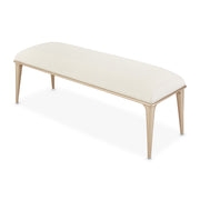 La Rachelle - Bed Bench - Champagne - R&R Furniture Gallery (Fountain Valley, CA)