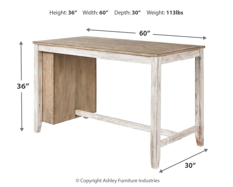 Skempton - Rectangular Counter Table With Storage Set - R&R Furniture Gallery (Fountain Valley, CA)
