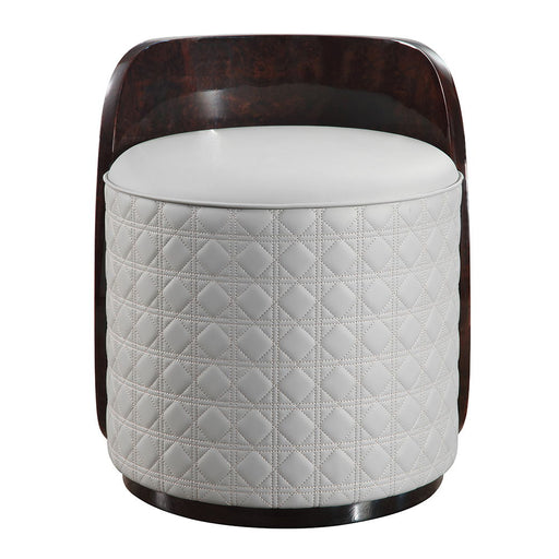 Jamonica - Vanity Stool - Gray & Dark Brown - R&R Furniture Gallery (Fountain Valley, CA)