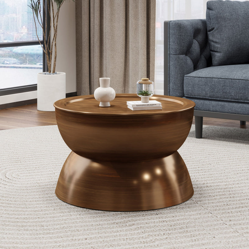 Sparling - Modern Iron Hourglass Coffee Table - R&R Furniture Gallery (Fountain Valley, CA)