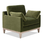 Pasadena - Wide Modern Farmhouse Accent Arm Chair - Olive Green - R&R Furniture Gallery (Fountain Valley, CA)