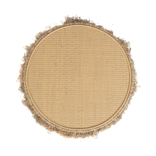 Luau - Rattan Round End Table - Natural - R&R Furniture Gallery (Fountain Valley, CA)