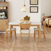 5 Piece Dining Set With Table And Upholstered Chairs - R&R Furniture Gallery (Fountain Valley, CA)