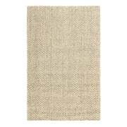 Classic Home herringbone jute area rug with natural woven texture, ideal for adding rustic charm to living spaces.
