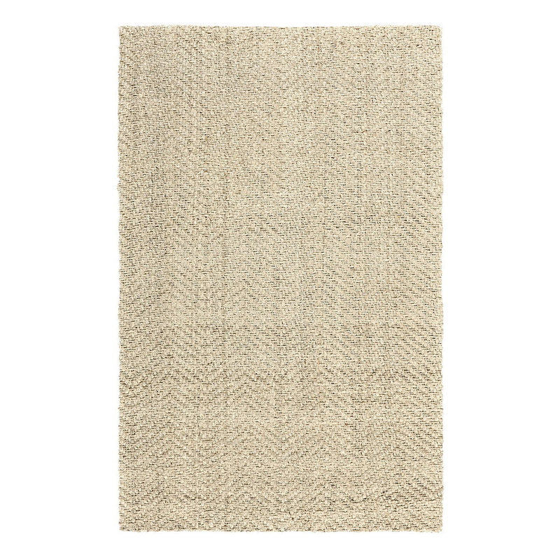 Classic Home herringbone jute area rug with natural woven texture, ideal for adding rustic charm to living spaces.
