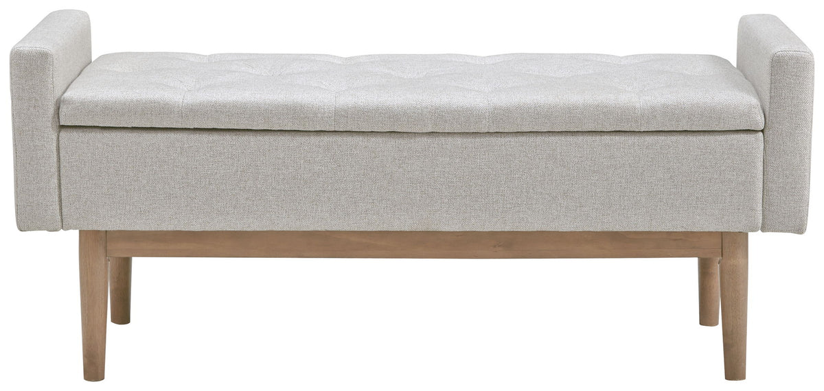 Briarson - Storage Bench - Beige / Brown - R&R Furniture Gallery (Fountain Valley, CA)