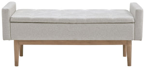 Briarson - Storage Bench - Beige / Brown - R&R Furniture Gallery (Fountain Valley, CA)