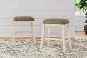 Bolanburg - Upholstered Stool (Set of 2) - Beige - R&R Furniture Gallery (Fountain Valley, CA)