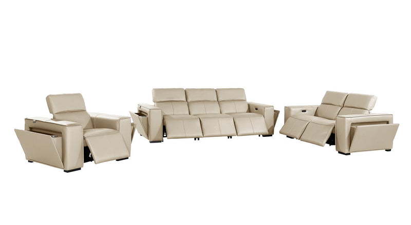 1224 - 6-Piece Modular Power Reclining Sofa, Loveseat & Chair Set In With 6 Power Recliners & Power Headrests