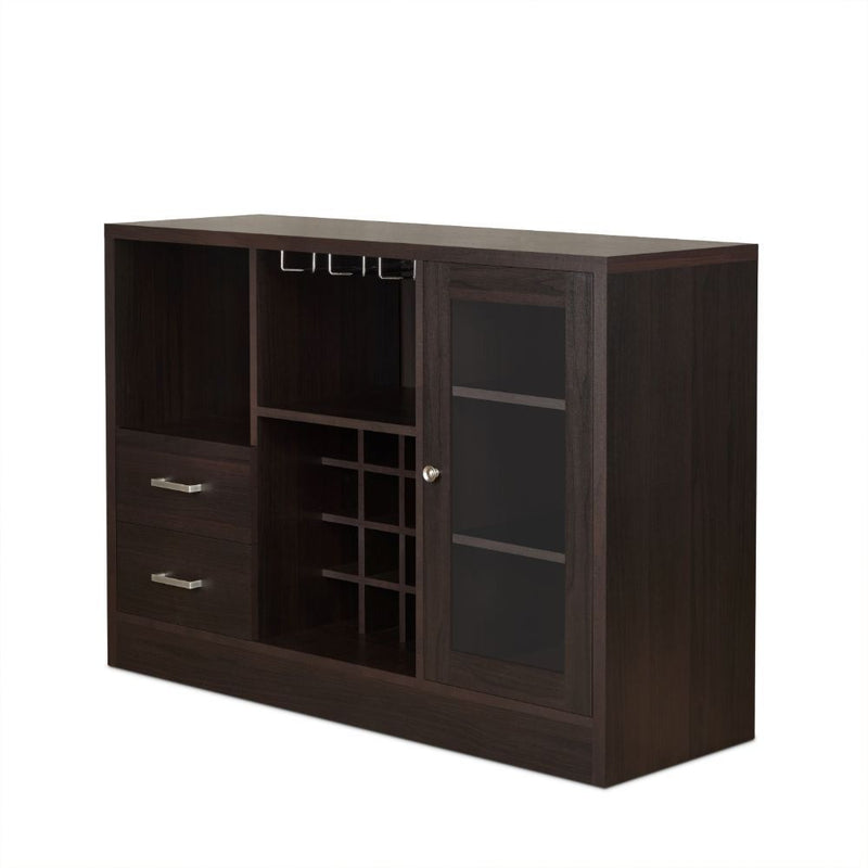 Hazen - 33" Wine Cabinet - Espresso - R&R Furniture Gallery (Fountain Valley, CA)