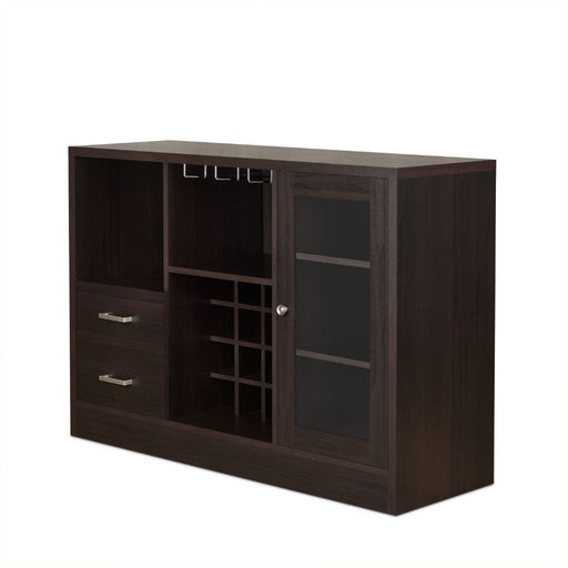 Hazen - 33" Wine Cabinet - Espresso - R&R Furniture Gallery (Fountain Valley, CA)