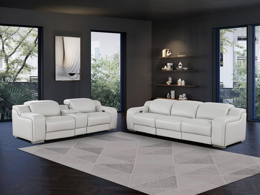 1116 - 6-Piece Modular Power Reclining Sofa And Console Loveseat Set In With 5 Power Recliners & Power Headrests - R&R Furniture Gallery (Fountain Valley, CA)
