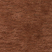 Ashley Laylabrook plush upholstered sofa with dark wood trim, bold spice color, stationary living room sofa, stylish and comfortable.