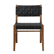 Modern style Noble House side dining chair with wooden legs and upholstered seat, showcasing a sleek, contemporary design.