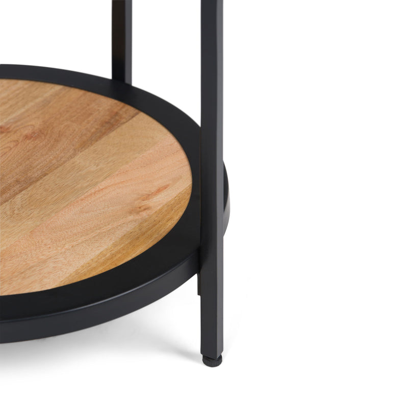 Jenna - Handcrafted Round Side Table - R&R Furniture Gallery (Fountain Valley, CA)