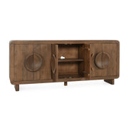 Vally - Wood 6 Door Buffet - Artisan Brown - R&R Furniture Gallery (Fountain Valley, CA)