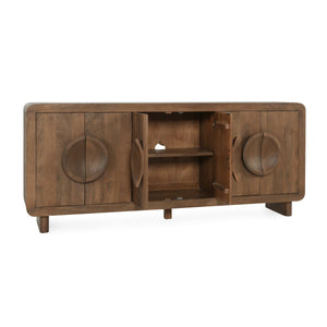 Vally - Wood 6 Door Buffet - Artisan Brown - R&R Furniture Gallery (Fountain Valley, CA)