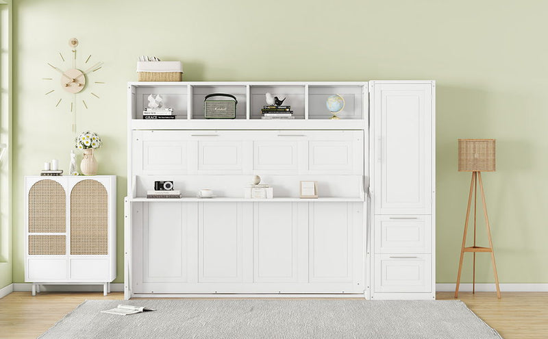 Space Saving Murphy Wall Bed With Closet And Drawers - R&R Furniture Gallery (Fountain Valley, CA)
