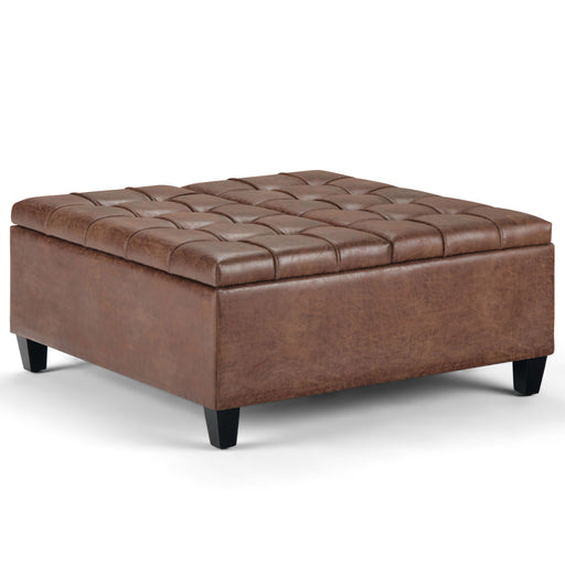 Harrison - Upholstered Coffee Table Storage Ottoman - R&R Furniture Gallery (Fountain Valley, CA)