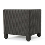 Noble House minimalist accent side table with a sleek, modern design, featuring a smooth surface and clean lines.