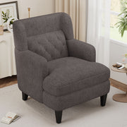 Upholstered Accent Chair Tufted Armchair For Living Room And Bedroom - R&R Furniture Gallery (Fountain Valley, CA)